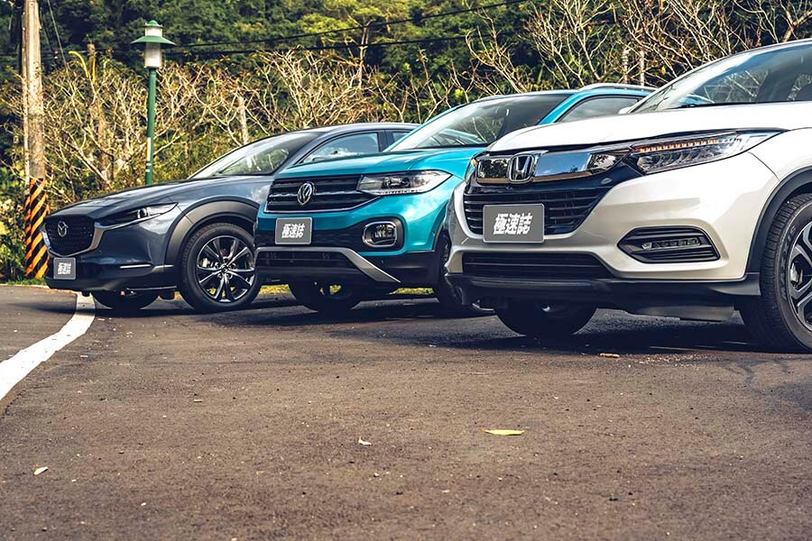 國產進口新舊三款跨界休旅Volkswagen T-Cross vs. Mazda CX-30 vs. Honda HR-V