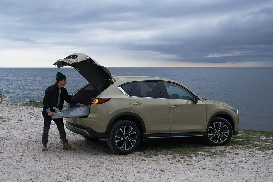 你是絕對不可能找到廣島大牡蠣的,因為2022 CX-5的三鮮只有Newground、Black Sport和GT Sport。