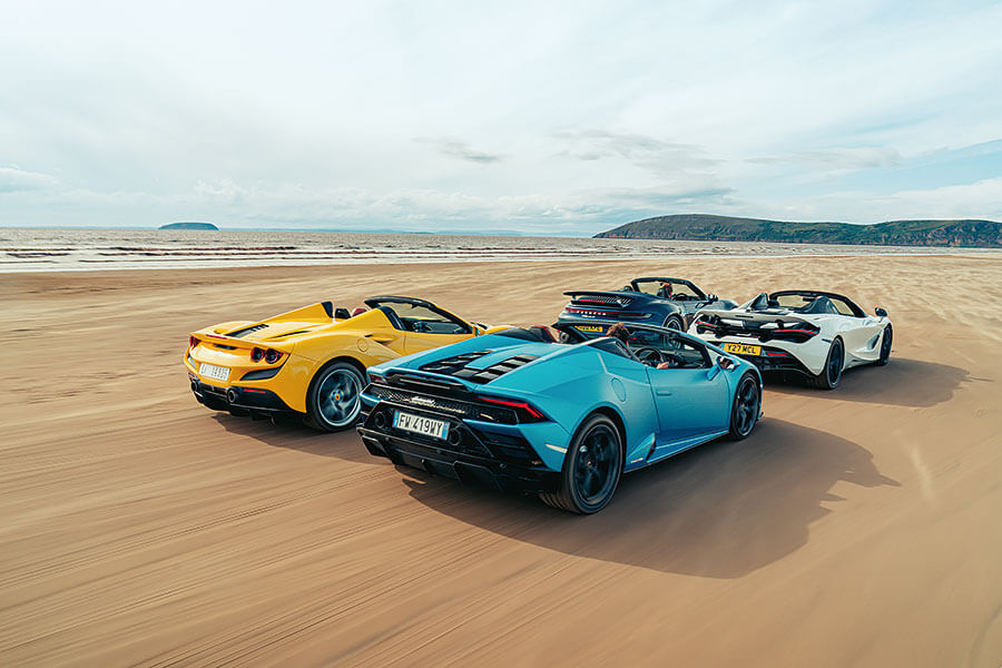 砍掉超跑的車頂會功夫盡失嗎?如今正是曬到全身曬斑查明真相的好時機,沙灘我來也!