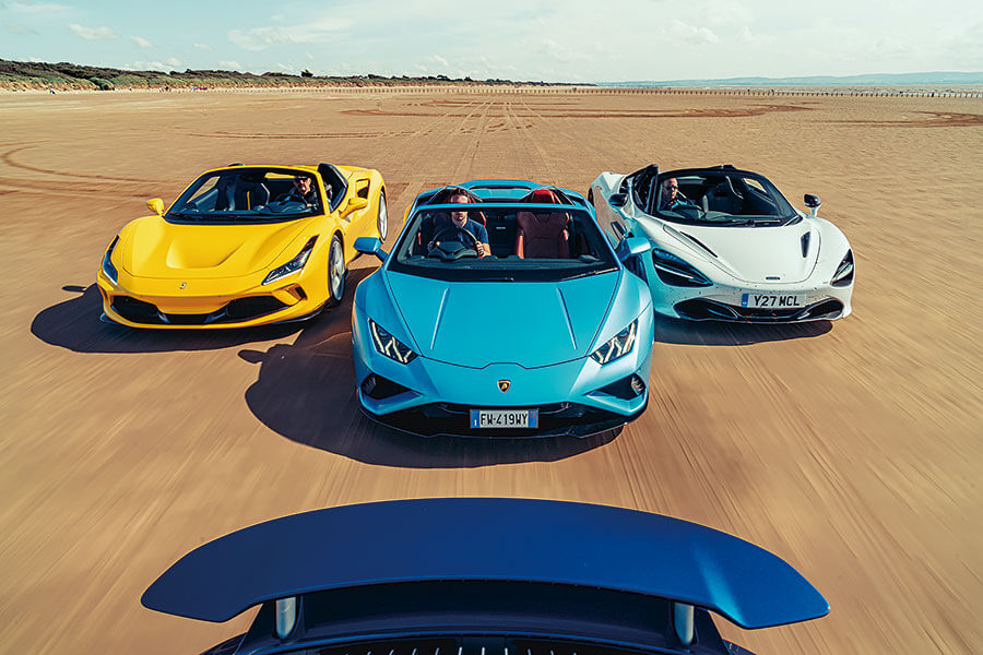 砍掉超跑的車頂會功夫盡失嗎?如今正是曬到全身曬斑查明真相的好時機,沙灘我來也!