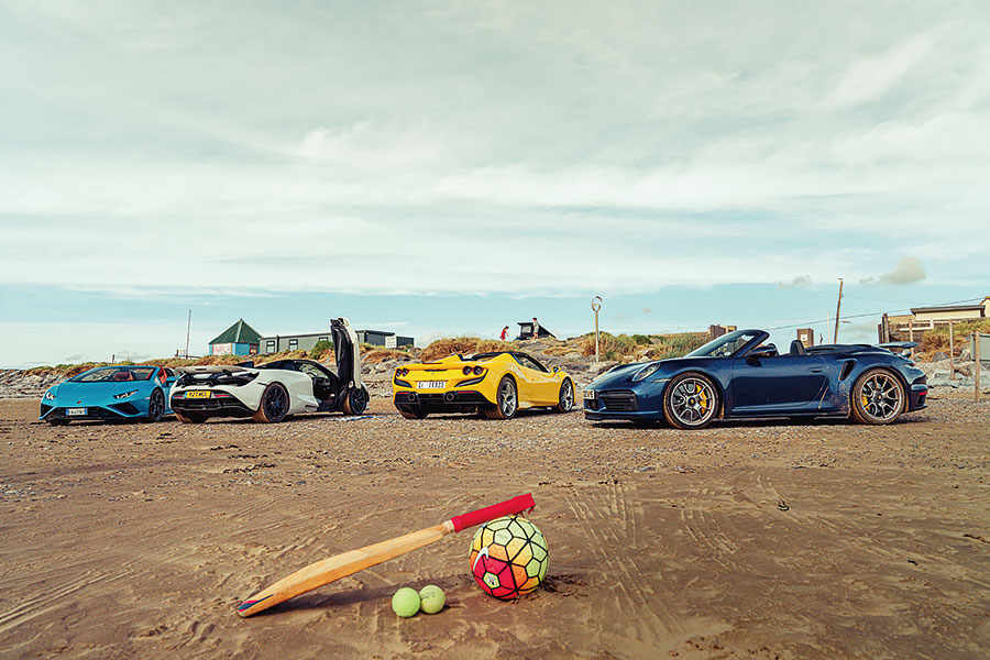 砍掉超跑的車頂會功夫盡失嗎?如今正是曬到全身曬斑查明真相的好時機,沙灘我來也!