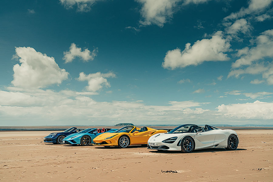 砍掉超跑的車頂會功夫盡失嗎?如今正是曬到全身曬斑查明真相的好時機,沙灘我來也!