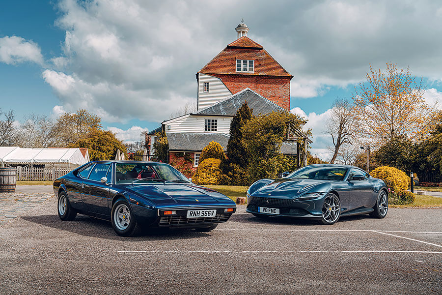 四座V8並非法拉利常見，所以安排最初和最新鮮的四座V8法拉利聚一聚似乎是非常順理成章的一回事。